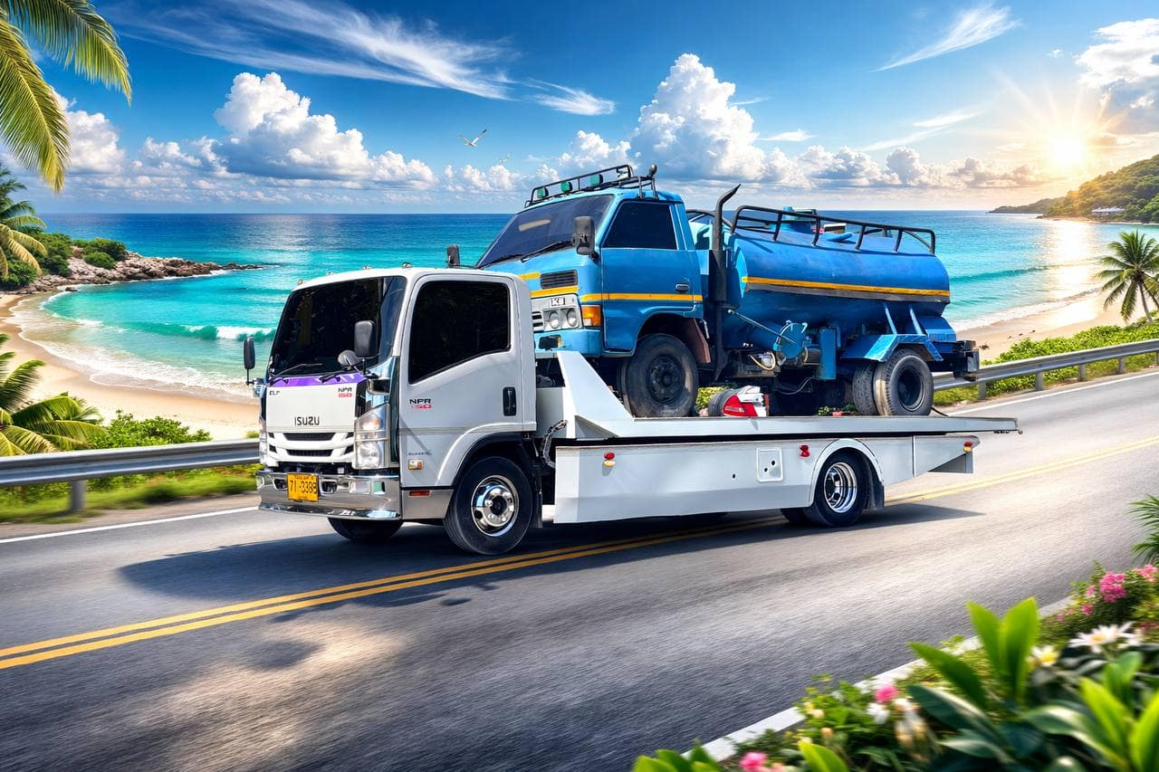 บริการขนส่งรถยนต์ทั่วไทย-น้องยุ้ยสไลด์ออน